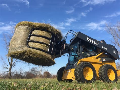 bale squeeze skid steer|bale grabber for skid steer.